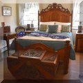 F32. Ornate Victorian full bed. 